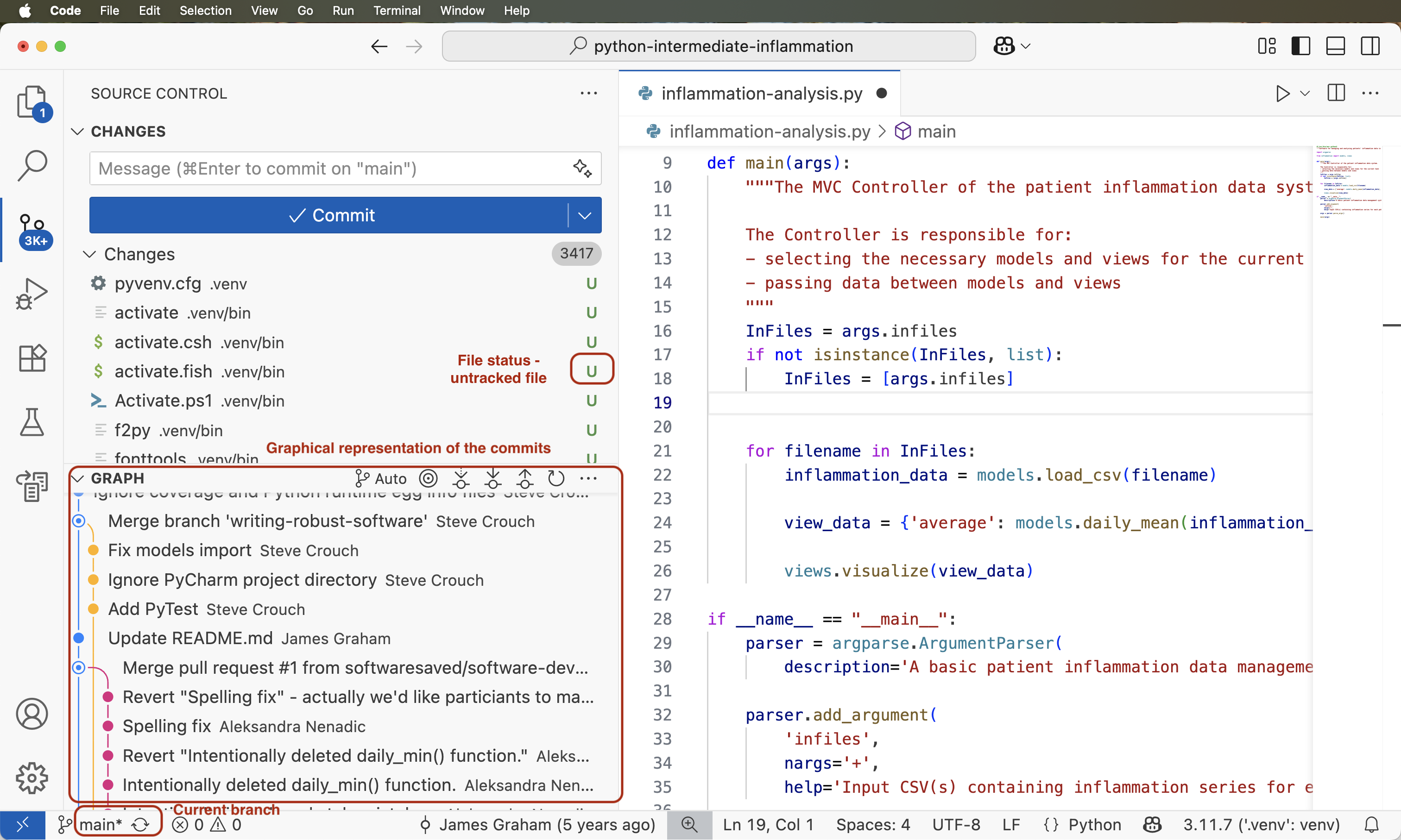 Version Control Functionality in VS Code
